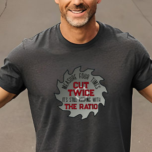 Camiseta Funny Woodworking DIY Pai Handyman Humor Corte Dua