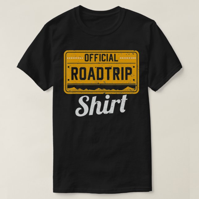 Camiseta Funny World Traveler Gift Official Road Trip  (Frente do Design)