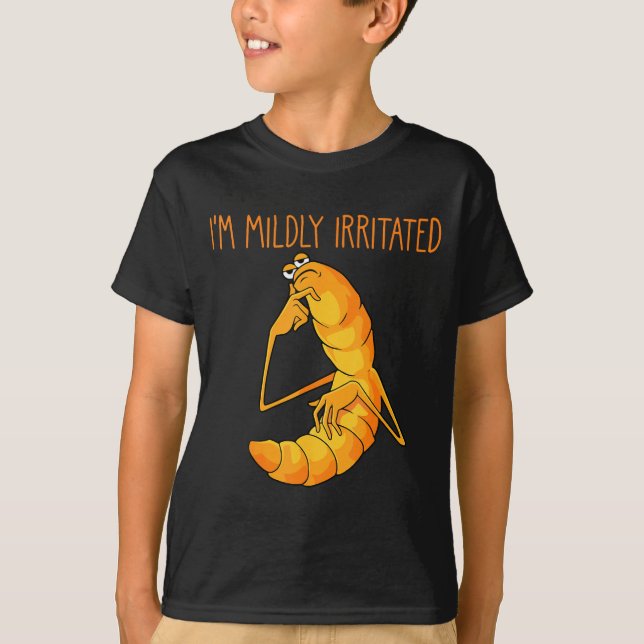 Camiseta Funny Worm Meme I'm Mildly Irritated Marcus Mens W (Frente)
