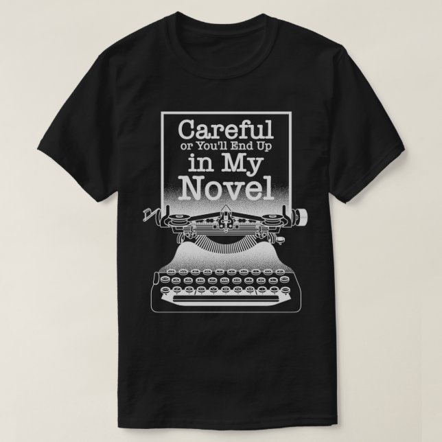 Camiseta Funny Writer Novel Gift Cute Book Writing Teacher  (Frente do Design)