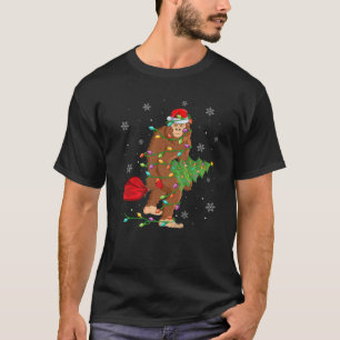 Camiseta Funny Xmas Family Matching Santa Hat Christmas Tre
