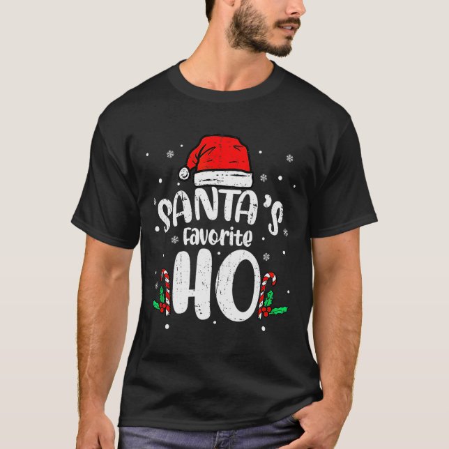 Camiseta Funny Xmas Naughty Dirty Adult Humor Pj Christmas  (Frente)