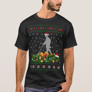 Camiseta Funny Xmas Santa Hat, O Metal Feio Detectando Nata