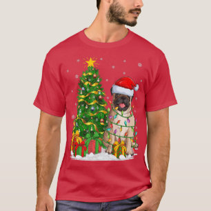 Camiseta Funny Xmas Tree Family Matching Santa Pug Dog Chri