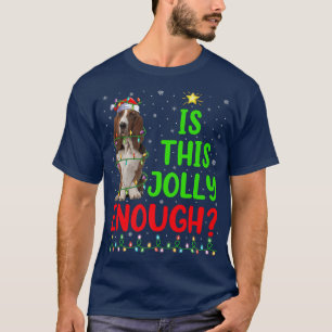 Camiseta Funny Xmas Tree Is This Jolly Enough Basset Hound