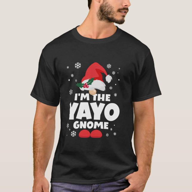 Camiseta Funny Yayo Gnome Family Matching Group Happy Chris (Frente)