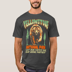 Camiseta Funny Yellowstone Park Grizzly Bear Ulun Caminhand
