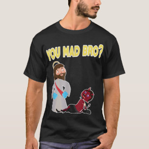 Camiseta Funny You Mad Bro Christian Faith Jesus Bible Gif