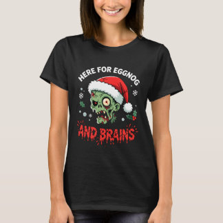 Camiseta Funny Zombie Santa Christmas Tee Mens Womens Seaso