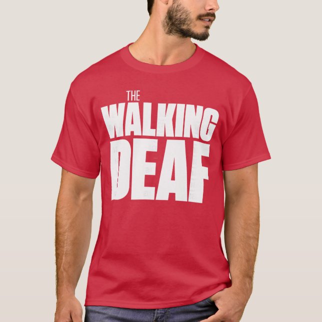 Camiseta Funnyhe Walking Deaf Deaf Prideshirt retro (Frente)