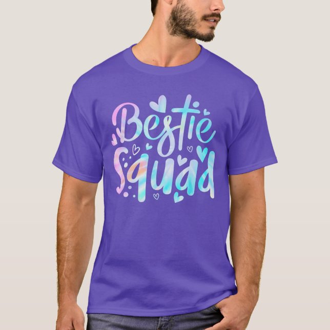 Camiseta Funnyie Dye Best Friend Matching Bestie Squad BFF  (Frente)