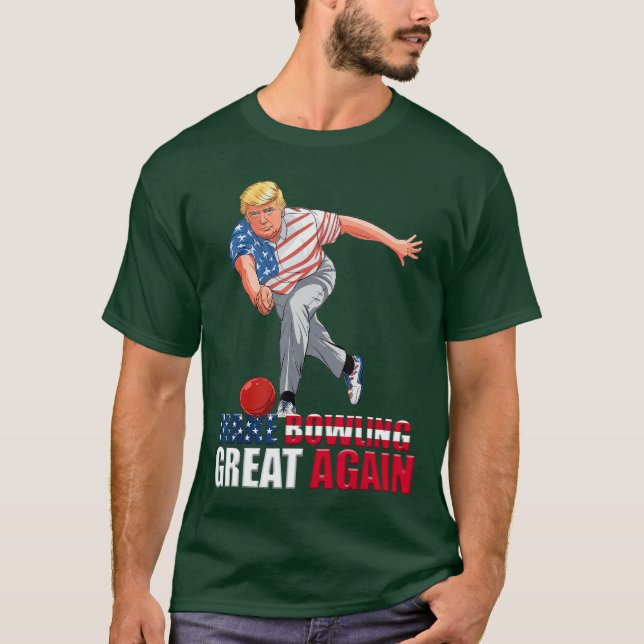 Camiseta Funnyrump Bowling Make Bowling Great Again girl (Frente)