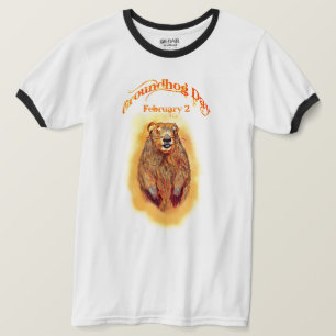Camiseta FunT-Camisa do dia de Groundhog com o desenho de