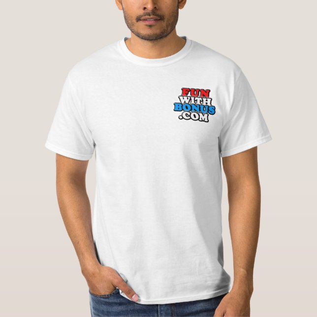 Camiseta FunWithBonus.com - @FunWithBonus - frente e verso (Frente)