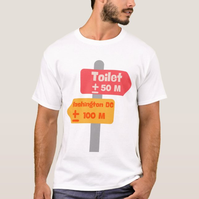 camiseta funy de sinalização rodoviária (Frente)