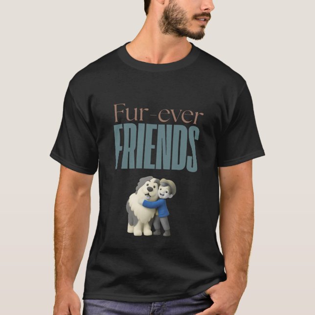 Camiseta Fur‑ever Friends Men's (Frente)