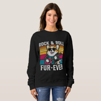 Camiseta Fur-Ever Rock & Roll With A Rockin Corgi