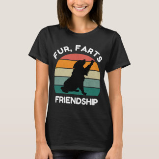 Camiseta Fur, Farts, Friendship - Funny Dog Lover Retro