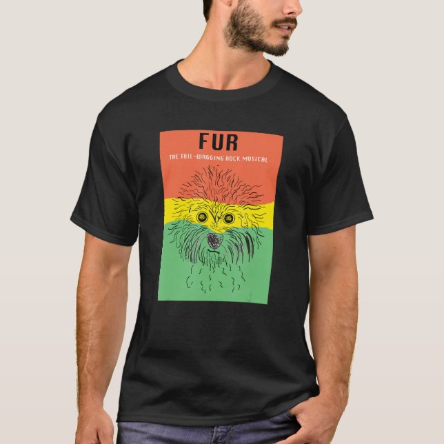 Camiseta Fur The Tail Wagging Rock Musical (Frente)