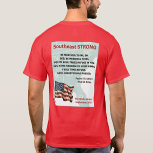 Camiseta Furacão Helene Red Organisation Volunteer