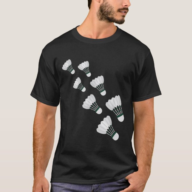 Camiseta Furacões de Badminton Voando (Frente)