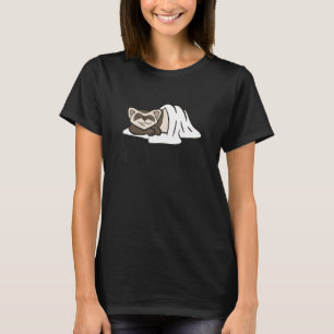Camiseta Furão Adormecido Fofo Bom Em Sonecas  Furão