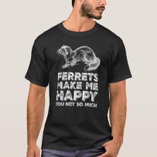 Camiseta Furão Faz Mulheres Meninas Meninos Crianças Felize
