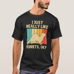 Camiseta Furão Legal Para Homens Mulheres Animal Dono De Fu