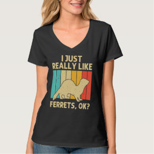 Camiseta Furão Legal Para Homens Mulheres Animal Dono de Fu