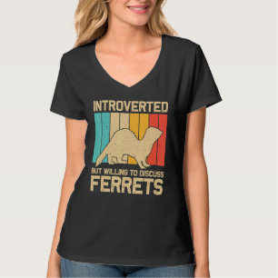 Camiseta Furão Legal Para Homens Mulheres Animal Dono de Fu