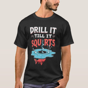 Camiseta Fure até espirrar Piada de Pesca no Gelo Pescador