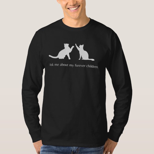 Camiseta Furever home cat parent (Frente)