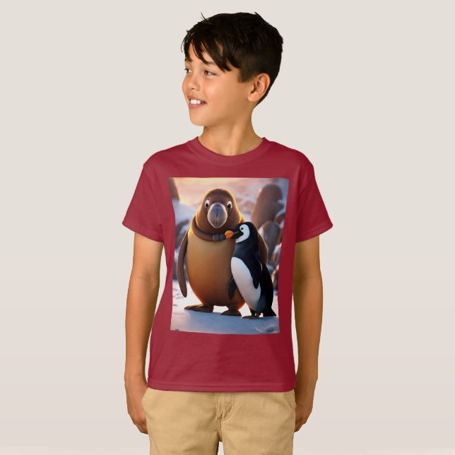Camiseta Fúria da corda com Penguin Unreal Engine Boy (Frente Completa)
