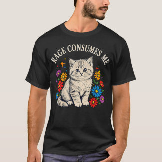 Camiseta Fúria de Gato Fofo Me Consome ns