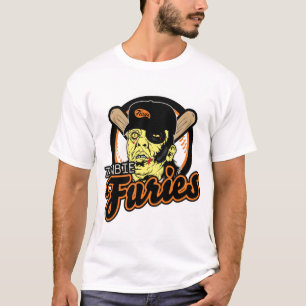 Camiseta Fúria do basebol do zombi
