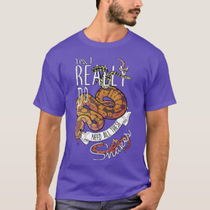 Camiseta Furioso Ball Python com Cobra R de tapete Hognose