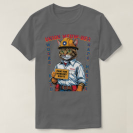 Camiseta Furioso Dia do Trabalho de Membro Felino do Texas