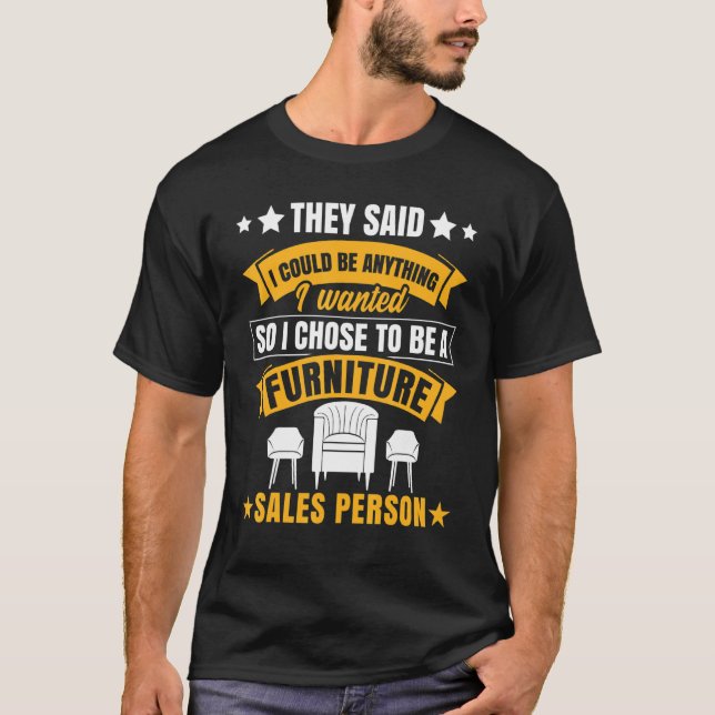 Camiseta Furniture Sales Person Salesman Saleswoman Job 2 (Frente)