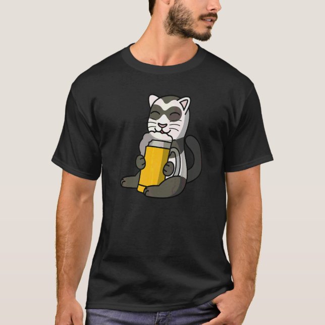 Camiseta Furões Bebendo Cerveja Pet   (Frente)