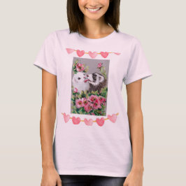Camiseta Furões de beijo LOVE/T-Shirt Namorados