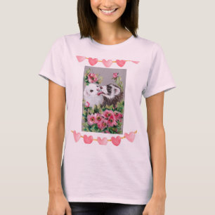 Camiseta Furões de beijo LOVE/T-Shirt Namorados
