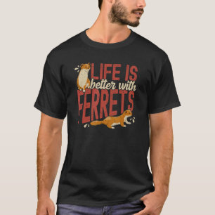 Camiseta Furões Ferret Mãe Pai Pet Ferret
