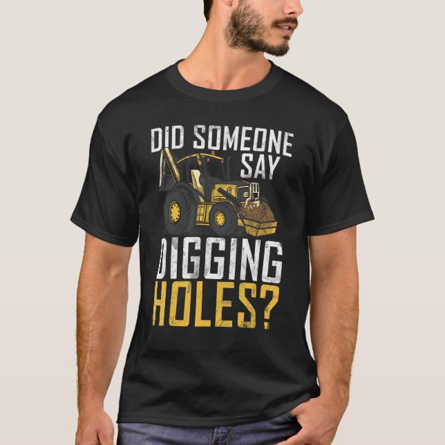 Camiseta Furos de Digitalização Trabalhadores de Construção (Frente)