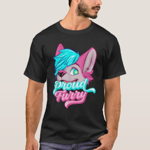 Camiseta Furries Fandom Furries Orgulhosos Caudas Orelhas F