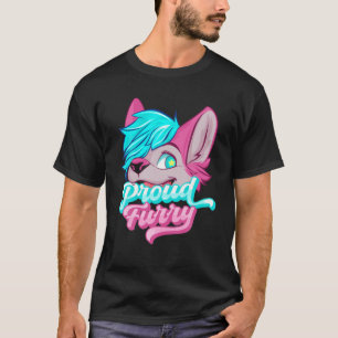 Camiseta Furries Fandom Furries Orgulhosos Caudas Orelhas F