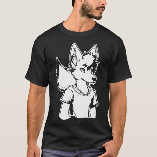 Camiseta Furries Fursona Cosplay Furry Fandom (Frente)