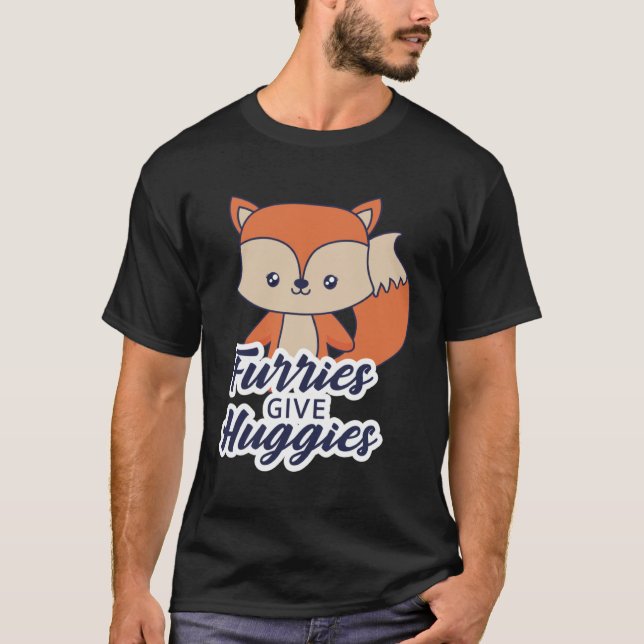 Camiseta Furries Give Huggies (Frente)