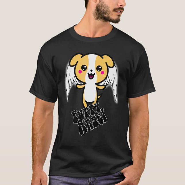 Camiseta Furry Angel Design Para Cachorros Cachorros Cachor (Frente)