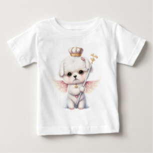 Camiseta Furry Joy: Angel Wing Maltês Cachorro Puppy Gift