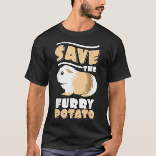 Camiseta Furry Potato Guiné Porco Engraçada Novelty Prese